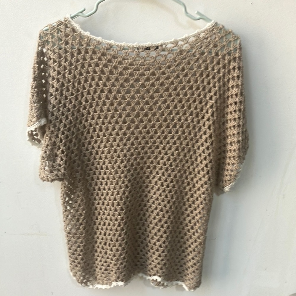 Alice + Olivia Open Weave Sweater Gem
